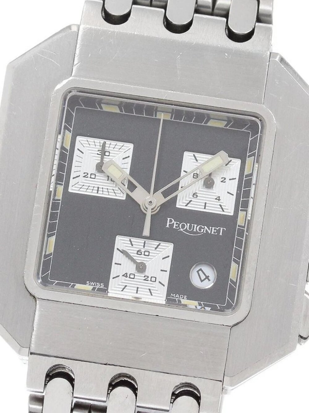Pequignet Moorea Square 1315443 Chronograph black Dial Quartz Men's Watch_962768